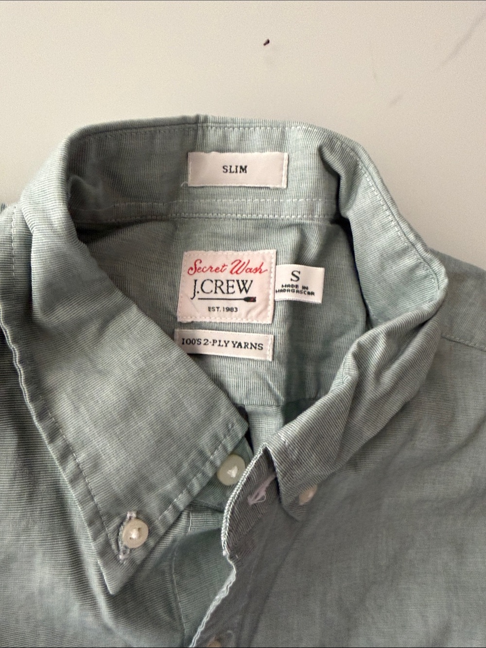 J. Crew Button-Down Shirt in Sage Green - Picture 2 of 3